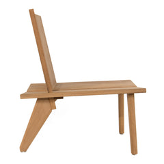 #3009 Sand - Outdoor Lounge/Indoor Chair in Teak