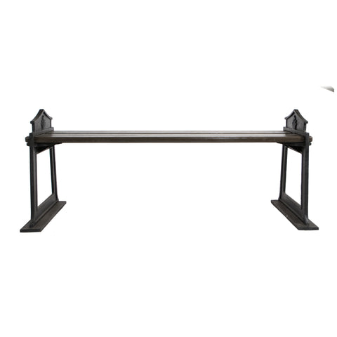 #36 Out Door Bench in Wood and Iron,