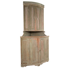 #394 Gustavian Corner Cabinet