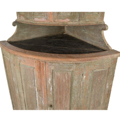 #394 Gustavian Corner Cabinet