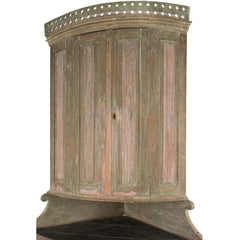 #394 Gustavian Corner Cabinet