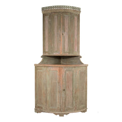 #394 Gustavian Corner Cabinet