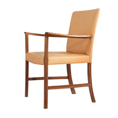 #44 Leather Armchair by Ole Wanscher