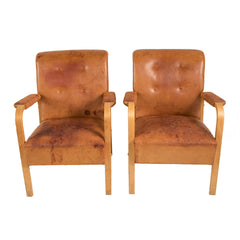 #459 Pair of Armchairs by Alvar Alto