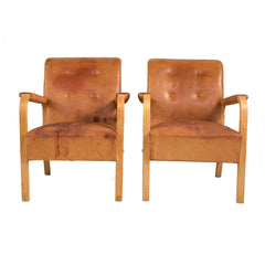 #459 Pair of Armchairs by Alvar Alto