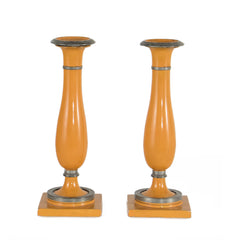 #607 Pair of Biedermeier Candle Holders,