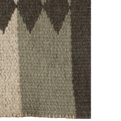 #616 Vintage Swedish Double Sided Flat Weave Rug