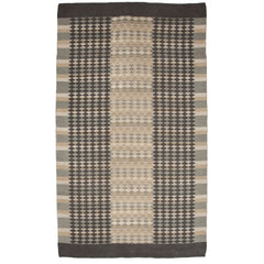 #616 Vintage Swedish Double Sided Flat Weave Rug