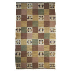 #645 Vintage Swedish Flat Weave Rug by Marta Maas-Fjetterstrom