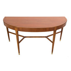 #68 Swedish Demi Lune Table in Walnut