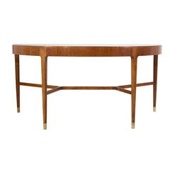 #68 Swedish Demi Lune Table in Walnut