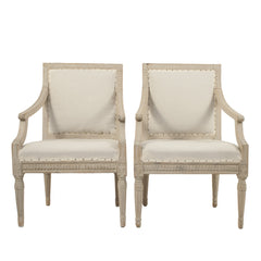 #6 Pair of Gustavian Armchairs