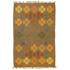 #775 Vintage Swedish Flat Weave Rug