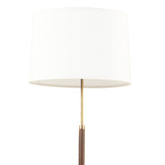 #843 Floor Lamp in Brass and Leather