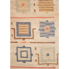 #85 Vintage Swedish Flat Weave Rug by Johanna Brunssons