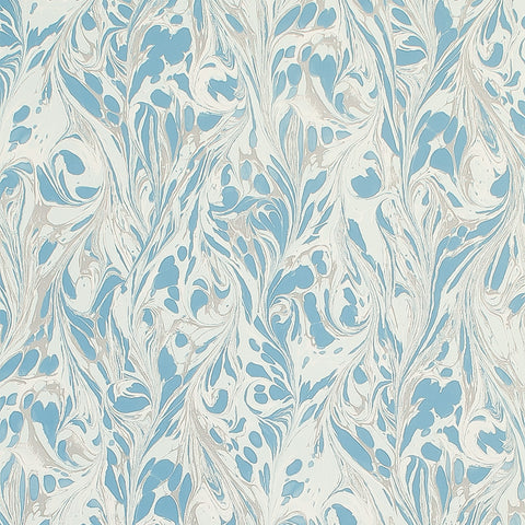Palazzo | Azul - Hand Printed Wallpaper