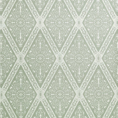 Gem | Green - Hand Printed Wallpaper