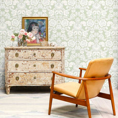 Baroness | Verde - Hand Printed Wallpaper